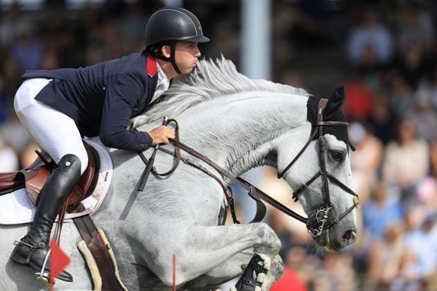 FALSTERBO, SWEDEN 20260710 Jack Whitaker from Great Britain on the horse Jack JL during the Falsterbo Nations Cup International jumping during the Falsterbo horse show in Falsterbo, Sweden July 10, 2026. FALSTERBO SWEDEN x10600x *** FALSTERBO, SWEDEN July 10, 2026 Jack Whitaker of Great Britain riding Jack JL during the Falsterbo Nations Cup International show jumping competition at the Falsterbo Horse Show in Falsterbo, Sweden, on July 10, 2026 FALSTERBO SWEDEN x10600x  Copyright: xAndreasxHillergren TTx FALSTERBO HORSE SHOW 2026