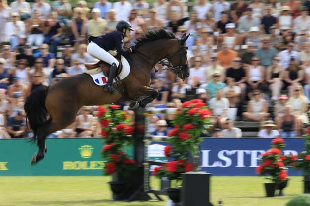 FALSTERBO, SWEDEN 20260710 Charlotte Leoni from France on the horse Miss Marie Van T Winnenhof during the Falsterbo Nations Cup International jumping during the Falsterbo horse show in Falsterbo, Sweden July 10, 2026. FALSTERBO SWEDEN x10600x *** FALSTERBO, SWEDEN July 10, 2026 Charlotte Leoni from France riding Miss Marie Van T Winnenhof during the Falsterbo Nations Cup International show jumping competition at the Falsterbo Horse Show in Falsterbo, Sweden, July 10, 2026 FALSTERBO, SWEDEN x10600x  Copyright: xAndreasxHillergren TTx FALSTERBO HORSE SHOW 2026