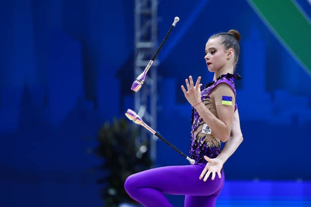 IPA86570472 - ONOFRIICHUK Taisiia (UKR) during the Rhythmic gymnastics, Rhythmische Sportgymnastik, RSG World Cup Final at the Unipol Forum, Milan, Italy, on July 10, 2026, during the Rhythmic Gymnastics - FIG World Cup 2026, Gymnastics in Assago (MI), Italy, July 10, 2026  Copyright: xValerioxOrigo IPAxSportx xx 86570472