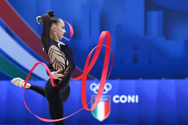 IPA86570476 - Mariia Borisova (RUS) during the Rhythmic gymnastics, Rhythmische Sportgymnastik, RSG World Cup Final at the Unipol Forum, Milan, Italy, on July 10, 2026, during the Rhythmic Gymnastics - FIG World Cup 2026, Gymnastics in Assago (MI), Italy, July 10, 2026  Copyright: xValerioxOrigo IPAxSportx xx 86570476