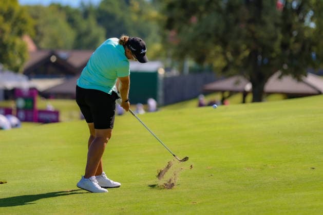 EVIAN-LES-BAINS, FRANCE - 10.07.2026: Ashleigh Buhai (RSA) of The Amundi Evian Championship at the Evian Resort Golf Club on July 10, 2026 in Evian-les-Bains, France.