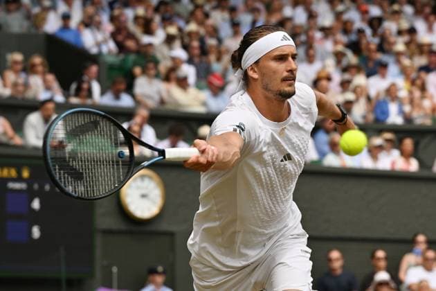Wimbledon Tennis Championships 2026 - Day 12 LONDON, UNITED KINGDOM - JULY 10: Alexander Zverev of Germany plays in the Mens singles semi-finals round match against Arthur Fery of Great Britain during day 12 of The Wimbledon Tennis Championships at All England Lawn Tennis and Croquet Club on July 10, 2026 in London, United Kingdom. Ray Tang Anadolu London United Kingdom. Editorial use only. Please get in touch for any other usage.  Copyright: x2026xAnadoluxRayxTangx