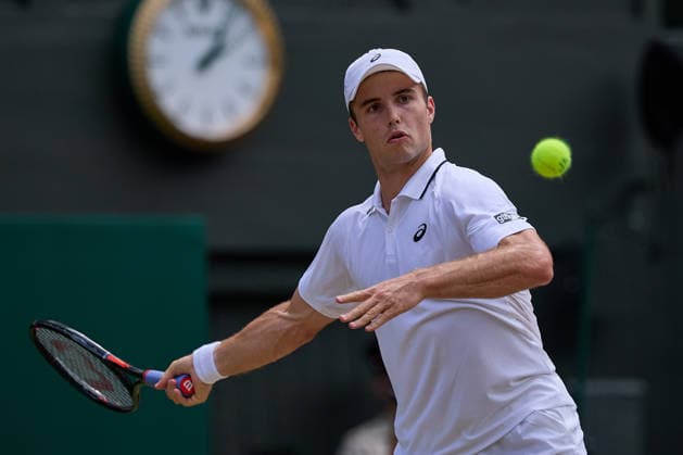 July 10, 2026, London, London, Great Britain: Arthur Fery of Great Britain returns with forehand during The Championships Wimbledon , 10.7.2026 in London (All England Lawn Tennis and Croquet Club), Great Britain Tennis 2026: Grand Slam: The Championships Wimbledon: 12th Day: Semifinal: ZVEREV 7:6 6:2 6:4 FERY  - ZUMAs343 20260710_zsp_s343_066 Copyright: xMathiasxSchulzx