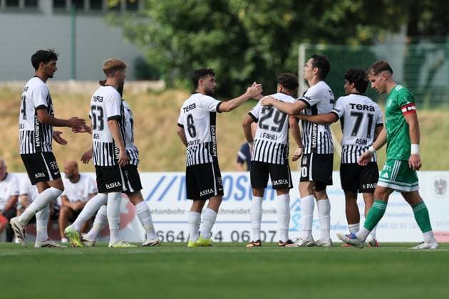 10 July 2026 – SOCCER – FRIENDLY GAME (MEN), Besiktas Istanbul (TUR) vs RTS Widzew Lodz (POL) Ilhan Fakili (Besiktas) celebrates his team s first goal Mattersburg Pappelstadion, Mattersburg, Austria Pappelstadion Austria