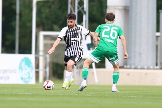 Besiktas v Mattersburg - Friendly MATTERSBURG, AUSTRIA - JULY 10: Kartal Kayra Yilmaz (8) of Besiktas competes for the ball during a pre-season friendly match between Besiktas and Mattersburg at Pappelstadion in Mattersburg, Austria, on July 10, 2026. Muhammed Ali Yigit Anadolu Mattersburg Austria. Editorial use only. Please get in touch for any other usage.  Copyright: x2026xAnadoluxMuhammedxAlixYigitx