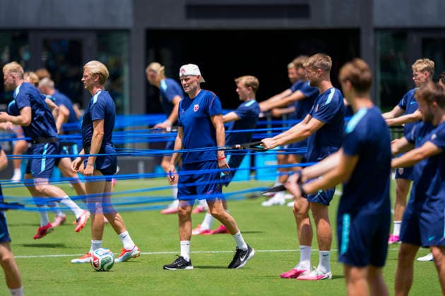 Sport Bilder des Tages World Cup 2026 Fort Lauderdale, Florida , USA 20260710. Erling Braut Haaland training with the Norwegian men s national football team at Inter Miami CF Stadium. Photo: Fredrik Varfjell NTB Fort Lauderdale, Florida United States EDITORIAL USE ONLY. RESTRICTED USE FOR BETTING COMPANIES Ref:_SPODT1jJB2A4A8.jpg *** 2026 World Cup, Fort Lauderdale, Florida, USA 20260710 Erling Braut Haaland training with the Norwegian men’s national soccer team at Inter Miami CF Stadium. Photo: Fredrik Varfjell, NTB. Fort Lauderdale, Florida, United States. EDITORIAL USE ONLY. RESTRICTED USE FOR BETTING COMPANIES.  Copyright: xFredrikxVarfjellx xNTBx
