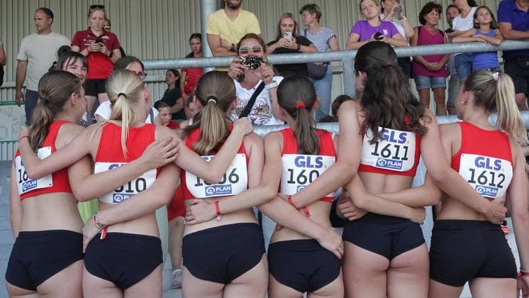 Leichtatlethik DM U16 U20 ** NUR FÜR REDAKTIONELLE ZWECKE ** EDITORIAL USE ONLY **<p>Impression von den Deutschen Leichtathletikmeisterschaften der U16 U20 am Freitag, 10.07.2026 im Lohrheidestadion in Bochum-Wattenscheid. Deutschland NRW Bochum Copyright: MichaelxKorte *** German U16 and U20 Track and Field Championships ** FOR EDITORIAL USE ONLY ** EDITORIAL USE ONLY ** p Impression from the German U16 and U20 Track and Field Championships on Friday, July 10, 2026, at the Lohrheidestadion in Bochum-Wattenscheid, Germany (North Rhine-Westphalia), Bochum. Copyright MichaelxKorte Copyright: MichaelxKorte doc86np0j8d51h1aswrgwan ,EDITORIAL USE ONLY