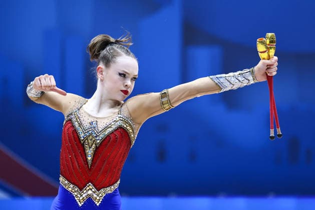 OTHER - Gymnastics - Rhythmic gymnastics, Rhythmische Sportgymnastik, RSG - 2026 FIG World Cup Photo by IPA ABACAPRESS.COM86571990 - Vera TUGOLUKOVA (CYP) during the Rhythmic Gymnastics World Cup Final at the Unipol Forum, Milan, Italy, on July 10, 2026, during the Rhythmic Gymnastics - FIG World Cup 2026, Gymnastics in Assago (MI), Italy, July 10, 2026 Assago (MI) Italy  Copyright: xIPAxSport ABACAx