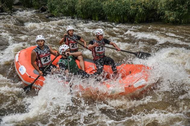 2026 World Rafting Cup in Kenya SAGANA, KENYA - JULY 10: Athletes compete on the Sagana stage of the Tana River, one of the international rafting courses, during the 2026 World Rafting Cup hosted in the town of Sagana within Kirinyaga County, north of Kenya s capital Nairobi, on July 10, 2026. The competition, running from July 5 to 12, features participation from numerous countries including Italy, Burundi, the Czech Republic, Japan, Morocco, Nigeria, and Uganda. Gerald Anderson Anadolu Sagana Kenya. Editorial use only. Please get in touch for any other usage.  Copyright: x2026xAnadoluxGeraldxAndersonx