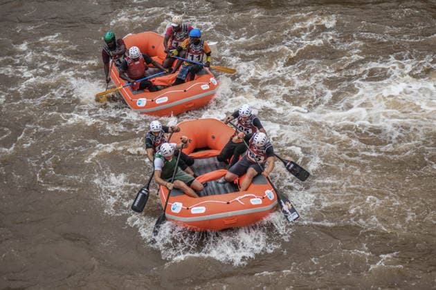2026 World Rafting Cup in Kenya SAGANA, KENYA - JULY 10: Athletes compete on the Sagana stage of the Tana River, one of the international rafting courses, during the 2026 World Rafting Cup hosted in the town of Sagana within Kirinyaga County, north of Kenya s capital Nairobi, on July 10, 2026. The competition, running from July 5 to 12, features participation from numerous countries including Italy, Burundi, the Czech Republic, Japan, Morocco, Nigeria, and Uganda. Gerald Anderson Anadolu Sagana Kenya. Editorial use only. Please get in touch for any other usage.  Copyright: x2026xAnadoluxGeraldxAndersonx
