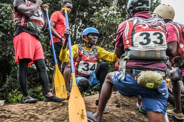 2026 World Rafting Cup in Kenya SAGANA, KENYA - JULY 10: Athletes compete on the Sagana stage of the Tana River, one of the international rafting courses, during the 2026 World Rafting Cup hosted in the town of Sagana within Kirinyaga County, north of Kenya s capital Nairobi, on July 10, 2026. The competition, running from July 5 to 12, features participation from numerous countries including Italy, Burundi, the Czech Republic, Japan, Morocco, Nigeria, and Uganda. Gerald Anderson Anadolu Sagana Kenya. Editorial use only. Please get in touch for any other usage.  Copyright: x2026xAnadoluxGeraldxAndersonx