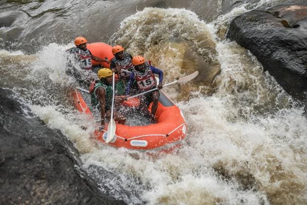 2026 World Rafting Cup in Kenya SAGANA, KENYA - JULY 10: Athletes compete on the Sagana stage of the Tana River, one of the international rafting courses, during the 2026 World Rafting Cup hosted in the town of Sagana within Kirinyaga County, north of Kenya s capital Nairobi, on July 10, 2026. The competition, running from July 5 to 12, features participation from numerous countries including Italy, Burundi, the Czech Republic, Japan, Morocco, Nigeria, and Uganda. Gerald Anderson Anadolu Sagana Kenya. Editorial use only. Please get in touch for any other usage.  Copyright: x2026xAnadoluxGeraldxAndersonx