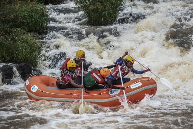 2026 World Rafting Cup in Kenya SAGANA, KENYA - JULY 10: Athletes compete on the Sagana stage of the Tana River, one of the international rafting courses, during the 2026 World Rafting Cup hosted in the town of Sagana within Kirinyaga County, north of Kenya s capital Nairobi, on July 10, 2026. The competition, running from July 5 to 12, features participation from numerous countries including Italy, Burundi, the Czech Republic, Japan, Morocco, Nigeria, and Uganda. Gerald Anderson Anadolu Sagana Kenya. Editorial use only. Please get in touch for any other usage.  Copyright: x2026xAnadoluxGeraldxAndersonx