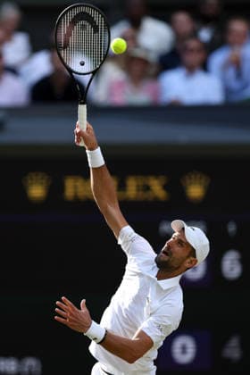 Novak Djokovic during his semi final match Wimbledon Tennis Championships, Day 12, The All England Lawn Tennis and Croquet Club, London, UK - 10 Jul 2026London The All England Lawn Tennis and United Kingdom  Copyright: xKieranxMcManus Shutterstockx 16981026ez