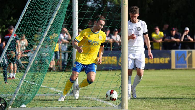 FC Schwülper vs Eintracht BS, Testspiel Rothemühle, 10.07.2026, Fußball, Herren, Saison 2026 27, Testspiel, FC Schwülper vs Eintracht Braunschweig, Maximilian Entrup (Eintracht Braunschweig) Niedersachsen Deutschland *** FC Schwülper vs. Eintracht BS, Friendly Match at Rothemühle, July 10, 2026, Soccer, Men s, 2026–27 Season, Friendly Match, FC Schwülper vs. Eintracht Braunschweig, Maximilian Entrup, Eintracht Braunschweig, Lower Saxony, Germany