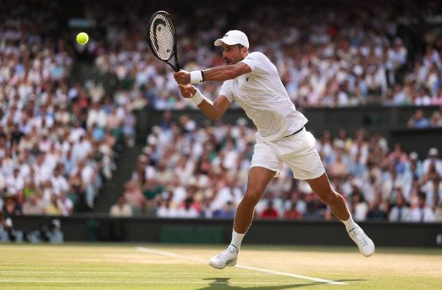 Novak Djokovic during his Semi-Final match Wimbledon Tennis Championships, Day 12, The All England Lawn Tennis and Croquet Club, London, UK - 10 Jul 2026London The All England Lawn Tennis and United Kingdom  Copyright: xEllaxLing Shutterstockx 16981028fh