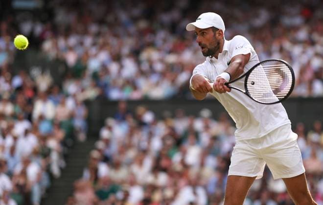Novak Djokovic during his Semi-Final match Wimbledon Tennis Championships, Day 12, The All England Lawn Tennis and Croquet Club, London, UK - 10 Jul 2026London The All England Lawn Tennis and United Kingdom  Copyright: xEllaxLing Shutterstockx 16981028ff