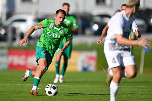 SOCCER - Wattens vs Zhytomyr, test match SCHWAZ,AUSTRIA,10.JUL.26 - SOCCER - ADMIRAL Bundesliga, Premier League, WSG Tirol vs FC Polissya Zhytomyr, test match. Image shows Murat Satin (Wattens).  GEPAxpictures xDanielxSchoenherr