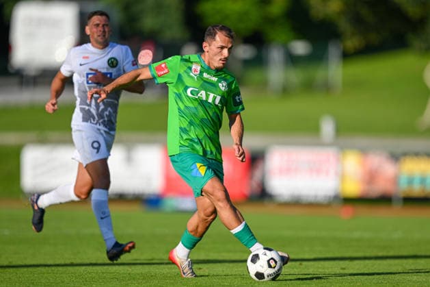 SOCCER - Wattens vs Zhytomyr, test match SCHWAZ,AUSTRIA,10.JUL.26 - SOCCER - ADMIRAL Bundesliga, Premier League, WSG Tirol vs FC Polissya Zhytomyr, test match. Image shows Murat Satin (Wattens).  GEPAxpictures xDanielxSchoenherr