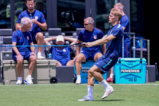 July 10, 2026, Fort Lauderdale, Florida, USA: Martin Odegaard 10 of Norway attends a Norway soccer team training session prior to a World Cup 26 Quarter-Final match between Norway and England. Fort Lauderdale USA - ZUMAa257 20260710_zsp_a257_014 Copyright: xChrisxArjoonx