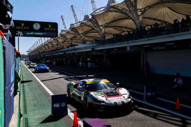 FIA WEC - 6 HOURS OF SAO PAULO 2026 54 CASTELLACCI Francesco (ita), FLOHR Thomas (sui), RIGON Davide (ita), Vista AF Corse, Ferrari 296 GT3 Evo 54, LM GT3, action during the 6 Hours of Sao Paulo 2026, 4th round of the 2026 FIA World Endurance Championship, from July 10 to 12, 2026 on the Interlagos Circuit in Sao Paulo, Brazil - Sao PauloBrazil  Copyright: xFabrizioxBoldonix