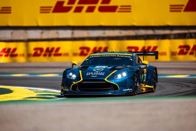 FIA WEC - 6 HOURS OF SAO PAULO 2026 23 ADAM Jonny (gbr), PAUWELLS Kobe (bel), NEWELL Gray (usa), Heart of Racing Team, Aston Martin Vantage AMR GT3 Evo 23, LM GT3, action during the 6 Hours of Sao Paulo 2026, 4th round of the 2026 FIA World Endurance Championship, from July 10 to 12, 2026 on the Interlagos Circuit in Sao Paulo, Brazil -  Copyright: xAndreaxLorenzinax