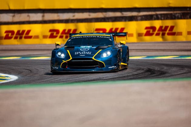 FIA WEC - 6 HOURS OF SAO PAULO 2026 23 ADAM Jonny (gbr), PAUWELLS Kobe (bel), NEWELL Gray (usa), Heart of Racing Team, Aston Martin Vantage AMR GT3 Evo 23, LM GT3, action during the 6 Hours of Sao Paulo 2026, 4th round of the 2026 FIA World Endurance Championship, from July 10 to 12, 2026 on the Interlagos Circuit in Sao Paulo, Brazil -  Copyright: xAndreaxLorenzinax