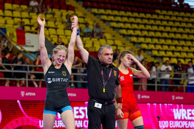 Sport Bilder des Tages 2025 U23 Wrestling World Championships 53kg WW - Fiona Sophie Gasser (GER) *** 2025 U23 Wrestling World Championships, 53kg WW: Fiona Sophie Gasser (GER)