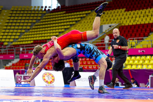 2025 U23 Wrestling World Championships 79kg FS - Iakobi Kobulashvili (GEO) df. Felix Schmitt (GER) *** 2025 U23 Wrestling World Championships, 79 kg Freestyle: Iakobi Kobulashvili (GEO) def. Felix Schmitt (GER)