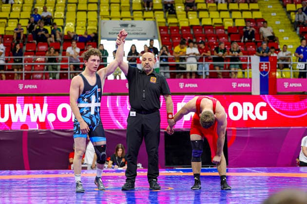 2025 U23 Wrestling World Championships 79kg FS - Iakobi Kobulashvili (GEO) df. Felix Schmitt (GER) *** 2025 U23 Wrestling World Championships, 79 kg Freestyle: Iakobi Kobulashvili (GEO) def. Felix Schmitt (GER)