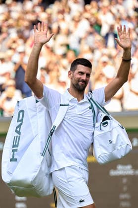 2026 Wimbledon, July 10, Semifinal LONDON, - JULY 10: Novak Djokovic of Serbia leaves the court after losing to Jannik Sinner of Italy during the 2026 Wimbledon, July 10, Semifinal at The all England club, Wimbledon on July 10, 2026 in London, GBR. London The all England club, Wimbledon GBR Copyright: xPeterxvanxdenxBerg ISIxPhotosx 9492