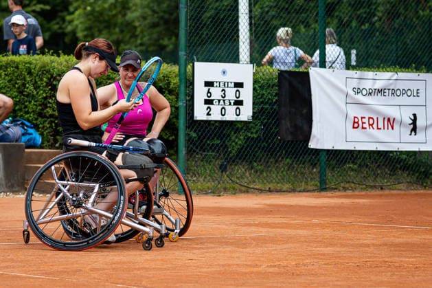 Britta Wend GER und Katharina Kruger GER, 36. GERMAN OPEN 2026 - Beate Loddenkemper Trophy, Berlin, BTTC Grün-Weiß, 10.07.2026, *** Britta Wend (GER) and Katharina Kruger (GER), 36th GERMAN OPEN 2026 Beate Loddenkemper Trophy, Berlin, BTTC Grün Weiß, July 10, 2026, Copyright: xClaudioxGärtnerx
