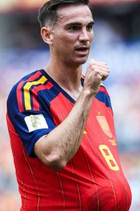 Spain s Fabian Ruiz celebrates after scoring during a soccer game between Spain and Belgian national team, Nationalteam Red Devils, on Friday 10 July 2026 in Los Angeles, USA, in the 1 4 finals of the FIFA World Cup, WM, Weltmeisterschaft, Fussball 2026. BRUNOxFAHY  x180900784x