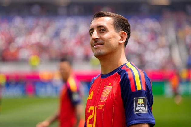 July 10, 2026, Inglewood, California, United States: Mikel Oyarzabal of Spain looks on during the FIFA World Cup, WM, Weltmeisterschaft, Fussball 2026 Quarter Final match between Spain and Belgium at Los Angeles Stadium on July 10, 2026 in Inglewood, California. Spain V Belgium: Quarter Final - FIFA World Cup 2026  - ZUMAa181 20260710_zaa_a181_003 Copyright: xJosexBretonx