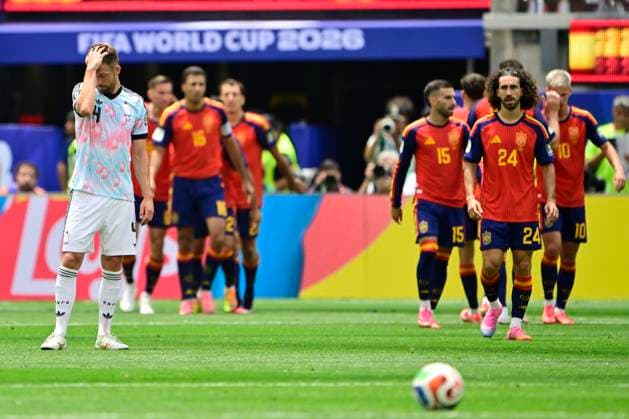 Spain vs Belgium - FIFA World Cup, WM, Weltmeisterschaft, Fussball 2026 LOS ANGELES, UNITED STATES OF AMERICA - JULY 10 : Mechele Brandon defender of Belgium pictured during the FIFA World Cup 2026 round of 8 match between Spain and Belgium at the SoFi stadium on July 10, 2026 in Los Angeles, United States of America, 10 07 2026 Los Angeles United States of America  Copyright: xJanxDexMeuleneirx
