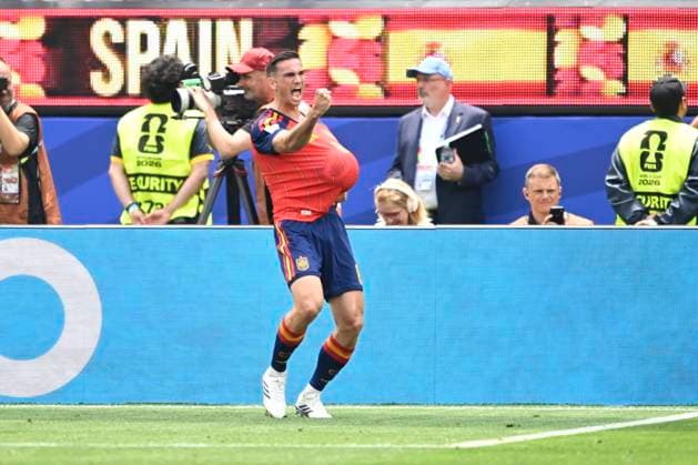 Spain vs Belgium - FIFA World Cup, WM, Weltmeisterschaft, Fussball 2026 LOS ANGELES, UNITED STATES OF AMERICA - JULY 10 : Ruiz Fabian midfielder of Spain celebrates after scoring pictured during the FIFA World Cup 2026 round of 8 match between Spain and Belgium at the SoFi stadium on July 10, 2026 in Los Angeles, United States of America, 10 07 2026 Los Angeles United States of America  Copyright: xNicoxVereeckenx