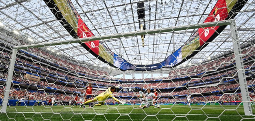 Mg Los Angeles (Stati Uniti) 10 07 2026 - Mondiali di Calcio 2026 Spagna-Belgio foto Matteo Gribaudi Image nella foto: gol Fabian Ruiz 