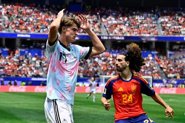 Spain vs Belgium - FIFA World Cup, WM, Weltmeisterschaft, Fussball 2026 LOS ANGELES, UNITED STATES OF AMERICA - JULY 10 : De Ketelaere Charles midfielder of Belgium pictured during the FIFA World Cup 2026 round of 8 match between Spain and Belgium at the SoFi stadium on July 10, 2026 in Los Angeles, United States of America, 10 07 2026 Los Angeles United States of America  Copyright: xJanxDexMeuleneirx