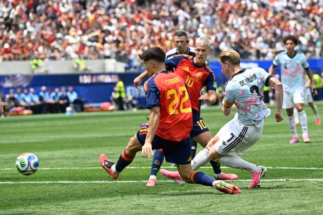 Spain vs Belgium - FIFA World Cup, WM, Weltmeisterschaft, Fussball 2026 LOS ANGELES, UNITED STATES OF AMERICA - JULY 10 : De Bruyne Kevin forward of Belgium pictured during the FIFA World Cup 2026 round of 8 match between Spain and Belgium at the SoFi stadium on July 10, 2026 in Los Angeles, United States of America, 10 07 2026 Los Angeles United States of America  Copyright: xNicoxVereeckenx
