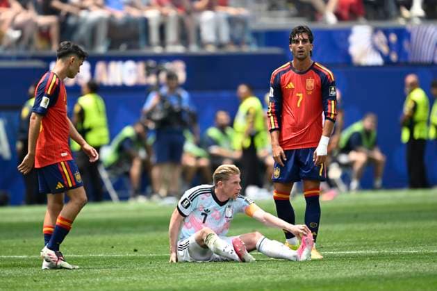 Spain vs Belgium - FIFA World Cup, WM, Weltmeisterschaft, Fussball 2026 LOS ANGELES, UNITED STATES OF AMERICA - JULY 10 : De Bruyne Kevin forward of Belgium pictured during the FIFA World Cup 2026 round of 8 match between Spain and Belgium at the SoFi stadium on July 10, 2026 in Los Angeles, United States of America, 10 07 2026 Los Angeles United States of America  Copyright: xNicoxVereeckenx