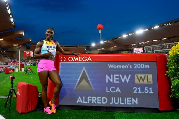 ATHLETISME : Meeting Herculis EBS - Diamond League - 10 07 2026 Julien Alfred - Meeting Herculis EBS on July, 10 2026 in Monaco. MonacoMonaco  Copyright: xWilliamxCannarellax