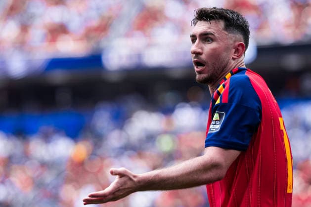 Aymeric Laporte of Spain gestures during a FIFA Men’s World Cup 2026 quarter-final football match between Spain and Belgium at Los Angeles Stadium, in Inglewood on July 10th 2026 (Photo by Alexandra Fechete SPP)  Copyright: xAlexandraxFechete SPPx Sportspressphoto_SPR188483