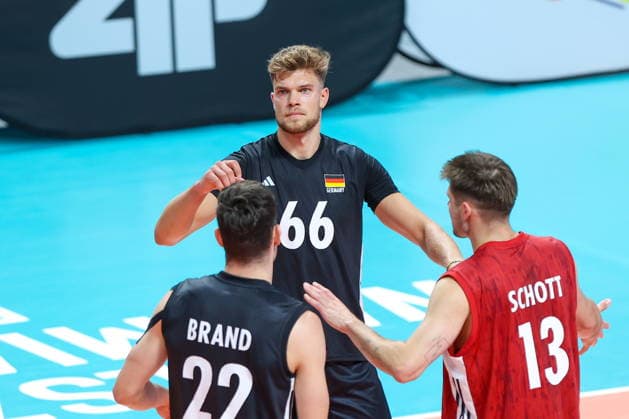 OLSZTYN 10.07.2026 TOWARZYSKI MECZ SIATKARZY: POLSKA - NIEMCY --- MENS VOLLEYBALL FRIENDLY MATCH IN OLSZTYN: POLAND - GERMANY ERIK ROHRS FOT. ANNA KLEPACZKO FOTOPYK NEWSPIX.PL --- newspix.pl POLAND OUT! 