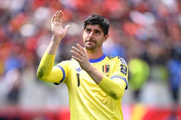 Spain vs Belgium - FIFA World Cup, WM, Weltmeisterschaft, Fussball 2026 LOS ANGELES, UNITED STATES OF AMERICA - JULY 10 : Courtois Thibaut goalkeeper of Belgium pictured during the FIFA World Cup 2026 round of 8 match between Spain and Belgium at the SoFi stadium on July 10, 2026 in Los Angeles, United States of America, 10 07 2026 Los Angeles United States of America  Copyright: xNicoxVereeckenx