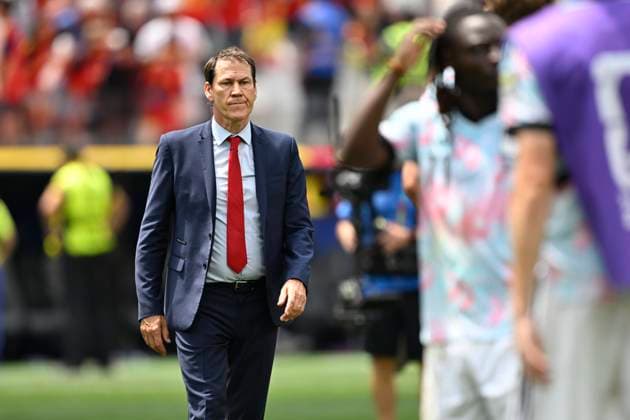 Spain vs Belgium - FIFA World Cup, WM, Weltmeisterschaft, Fussball 2026 LOS ANGELES, UNITED STATES OF AMERICA - JULY 10 : Garcia Rudi head coach of Belgium pictured during the FIFA World Cup 2026 round of 8 match between Spain and Belgium at the SoFi stadium on July 10, 2026 in Los Angeles, United States of America, 10 07 2026 Los Angeles United States of America  Copyright: xNicoxVereeckenx