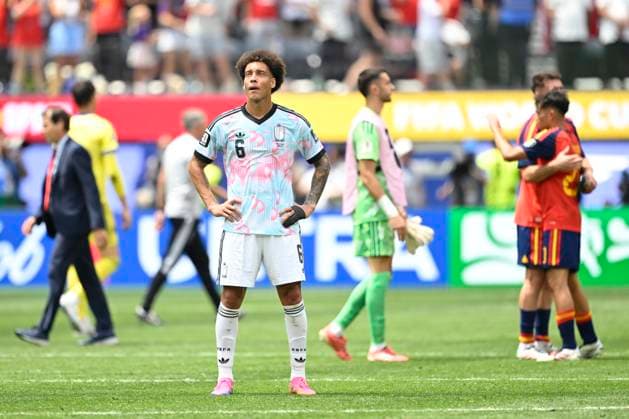 Spain vs Belgium - FIFA World Cup, WM, Weltmeisterschaft, Fussball 2026 LOS ANGELES, UNITED STATES OF AMERICA - JULY 10 : Witsel Axel midfielder of Belgium pictured during the FIFA World Cup 2026 round of 8 match between Spain and Belgium at the SoFi stadium on July 10, 2026 in Los Angeles, United States of America, 10 07 2026 Los Angeles United States of America  Copyright: xNicoxVereeckenx