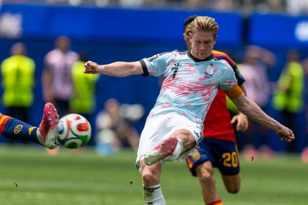 July 10, 2026, Los Angeles, California, USA: Belgium s Kevin De Bruyne (7) in actions against Spain during the FIFA World Cup, WM, Weltmeisterschaft, Fussball quarterfinal soccer match at SoFi Stadium in Inglewood, Calif., Friday, July 10, 2026. Los Angeles USA - ZUMAc68_ 20260710_zaf_c68_072 Copyright: xRingoxChiux