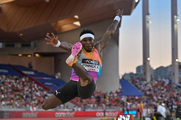 TRACK AND FIELD - International Track and Field Meet - Herculis EBS Meet Photo by IPA ABACAPRESS.COM86578841 - Men s Long Jump: Wayne Pinnock (JAM) at the Herculis EBS Meeting, an international athletics competition in Monaco, PrincPhoto by IPA ABACAPRESS.COMlity of Monaco, July 10, 2026 Monaco  Copyright: xIPAxSport ABACAx