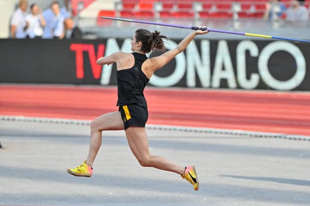 TRACK AND FIELD - International Track and Field Meet - Herculis EBS Meet Photo by IPA ABACAPRESS.COM86578835 - Women s Javelin Throw: Alizee Minard (FRA) at the Meeting Herculis EBS, an international athletics meet in Monaco, PrincPhoto by IPA ABACAPRESS.COMlity of Monaco, July 10, 2026 Monaco  Copyright: xIPAxSport ABACAx