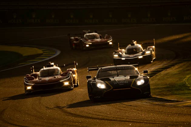 FIA WEC - 6 HOURS OF SAO PAULO 2026 07 CONWAY Mike (gbr), KOBAYASHI Kamui (jpn), DE VRIES Nyck (nld), Toyota Racing, Toyota TR010 Hybrid 07, Hypercar, 27 DRUDI Mattia (ita), JAMES Ian (usa), ROBICHON Zacharie (can), Heart of Racing Team, Aston Martin Vantage AMR GT3 Evo 27, LM GT3, action during the 6 Hours of Sao Paulo 2026, 4th round of the 2026 FIA World Endurance Championship, from July 10 to 12, 2026 on the Interlagos Circuit in Sao Paulo, Brazil - Sao PauloBrazil  Copyright: xJULIENxDELFOSSEx